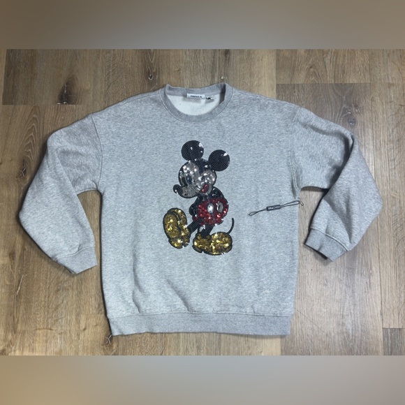 Forever 21 Kids Mickey Mouse Sequin Sweatshirt - Gray - Picture 9 of 10